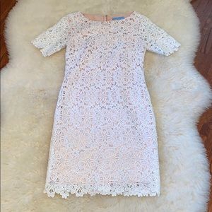 Antonio Melani white lace dress